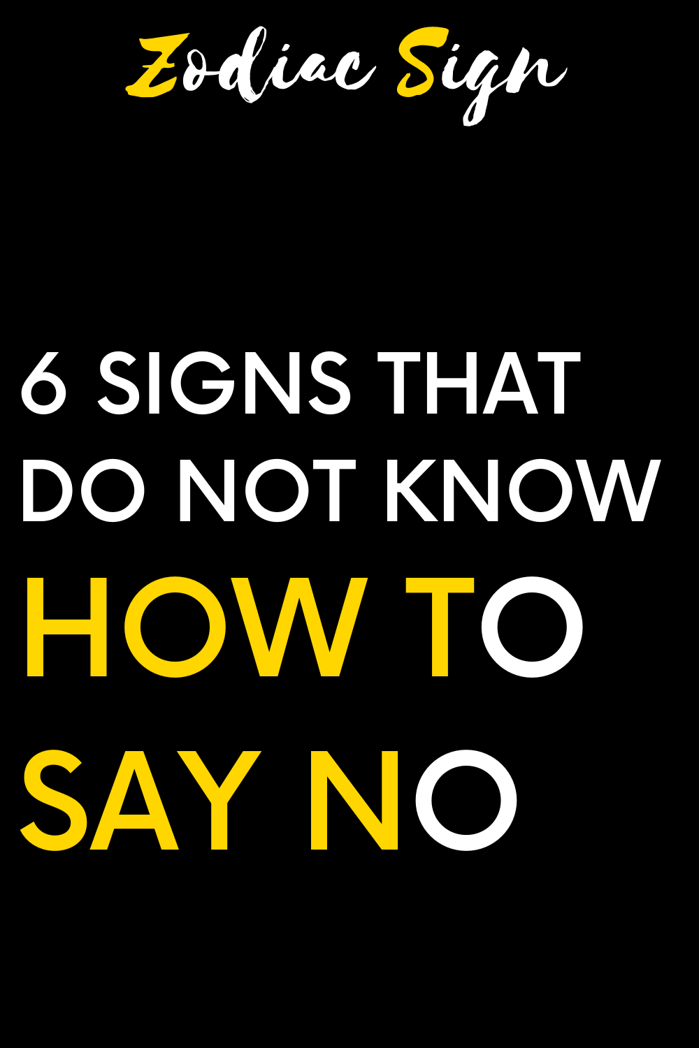 6 signs that do not know how to say NO