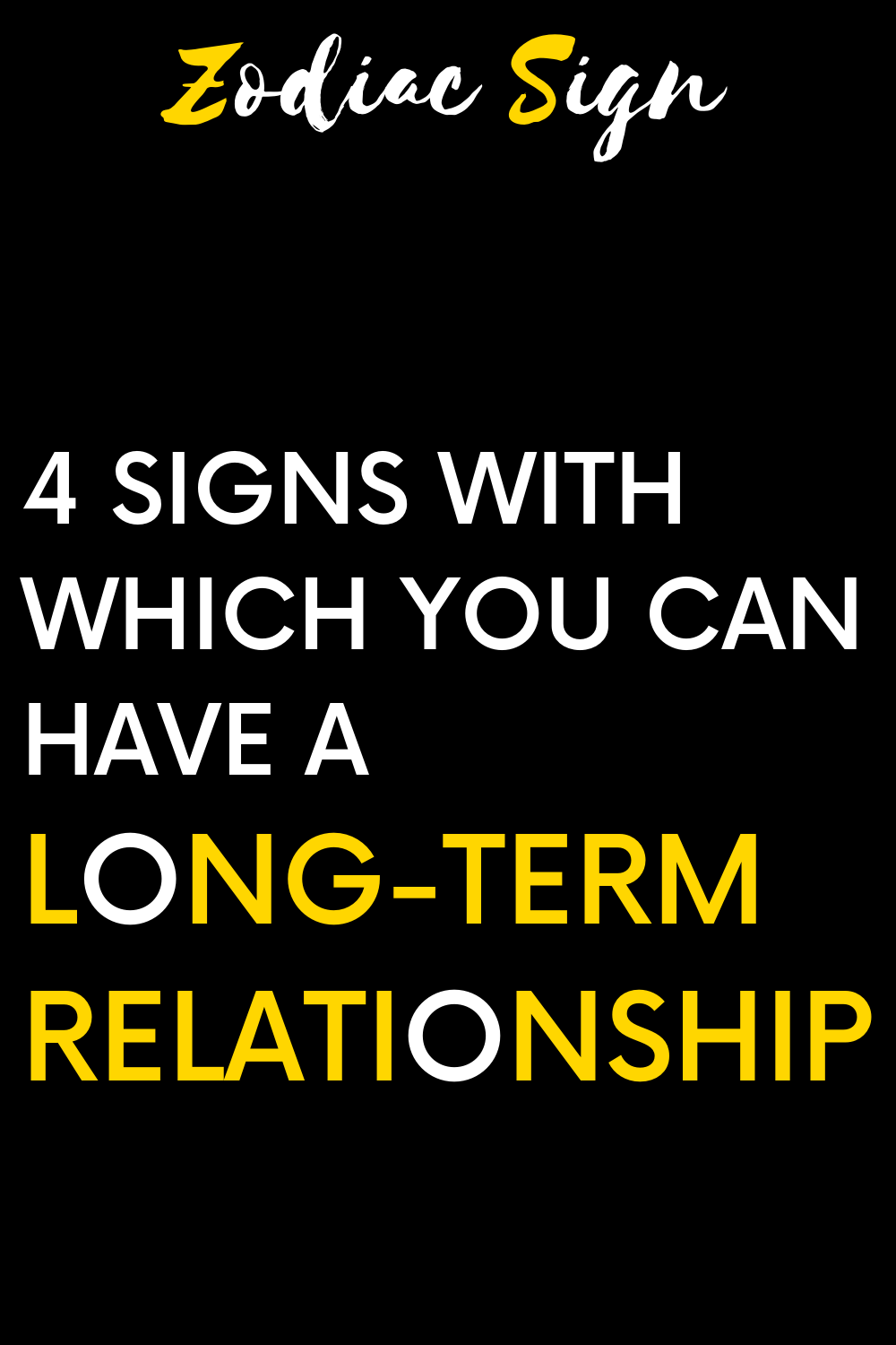 4 signs with which you can have a long-term relationship