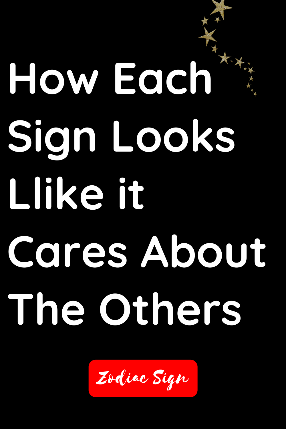 How each sign looks like it cares about the others