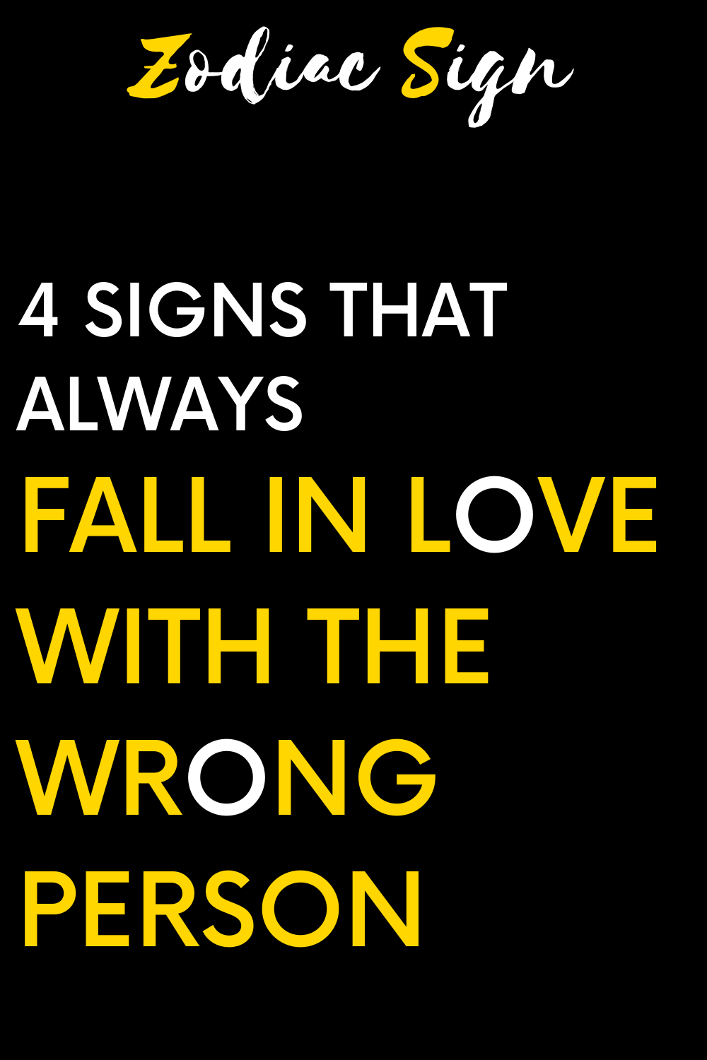 4 signs that always fall in love with the wrong person