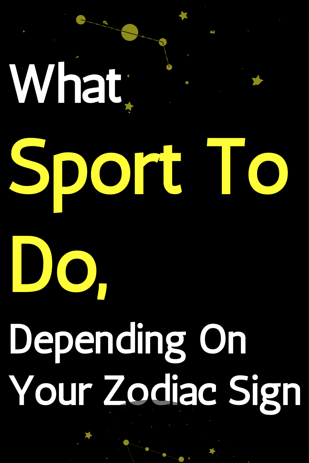 What Sport To Do, Depending On Your Zodiac Sign