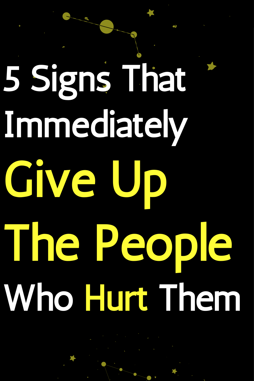 5 Signs That Immediately Give Up The People Who Hurt Them
