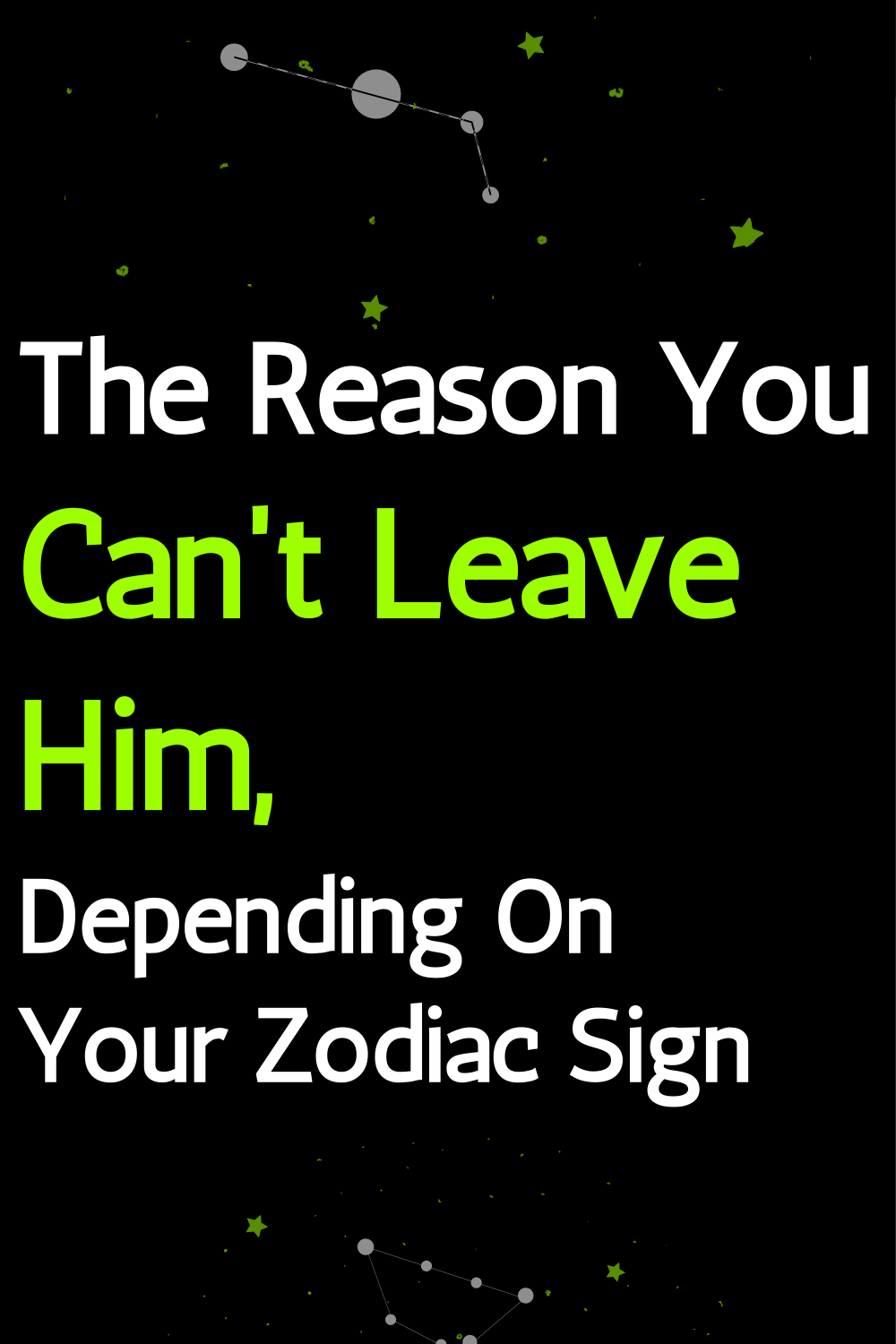 The Reason You Can't Leave Him, Depending On Your Zodiac Sign