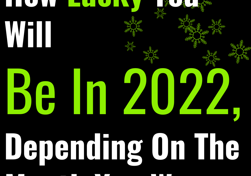 How Lucky You Will Be In 2022, Depending On The Month You Were Born