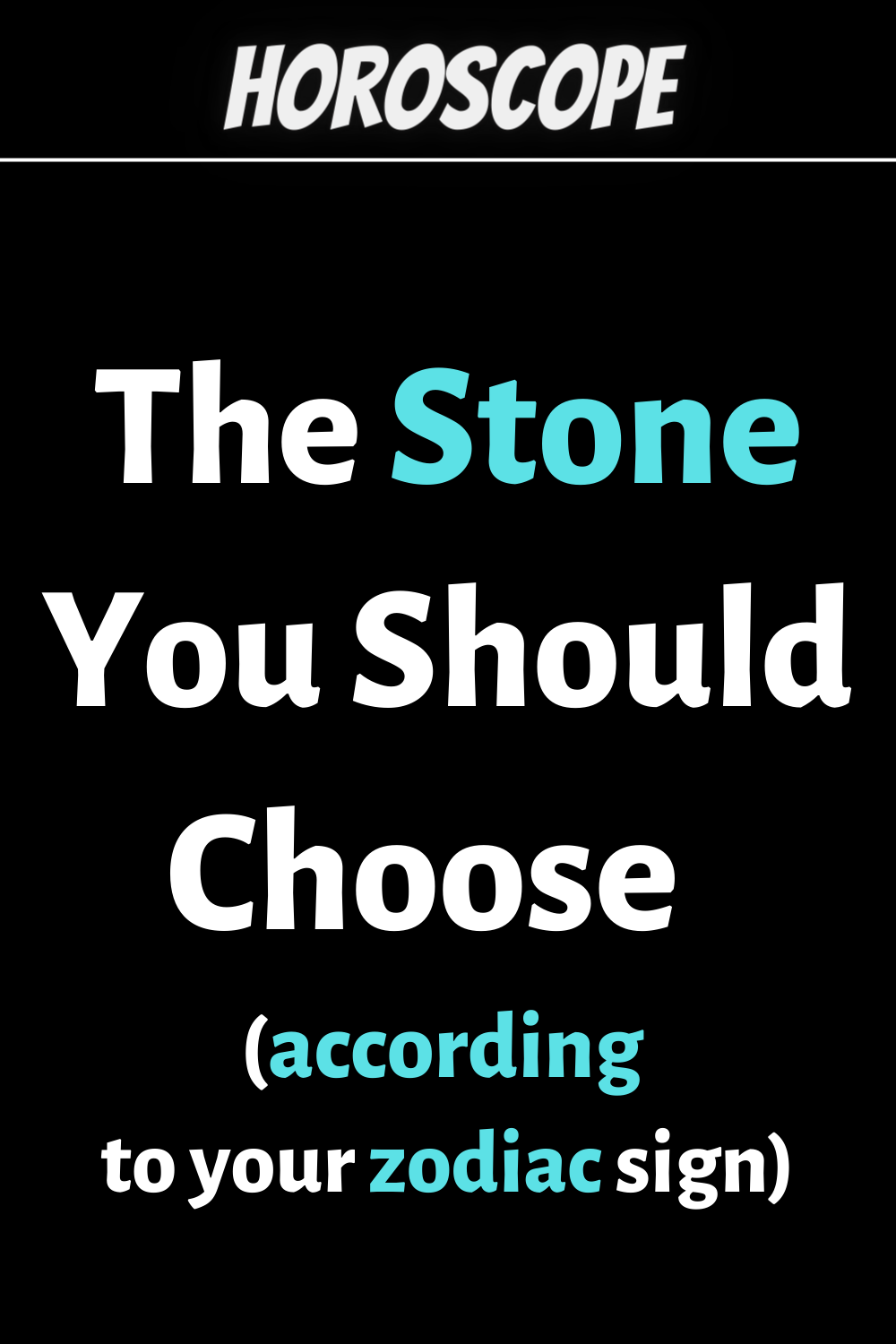 The Stone You Should Choose According To Your Sign For Luck