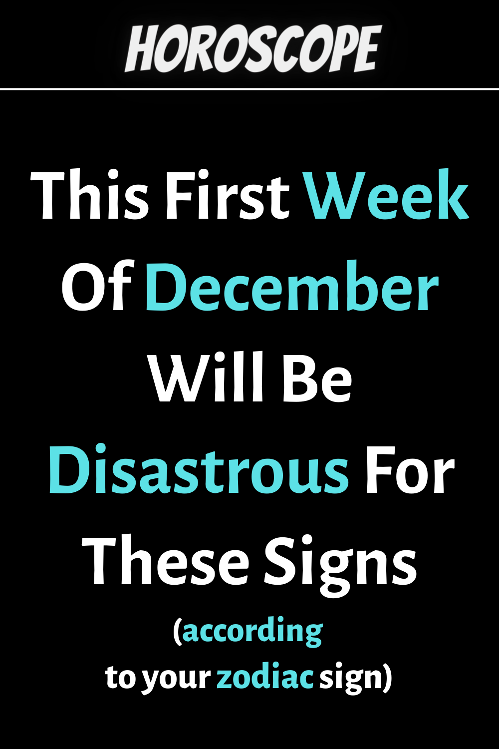 This First Week Of December Will Be Disastrous For These Signs