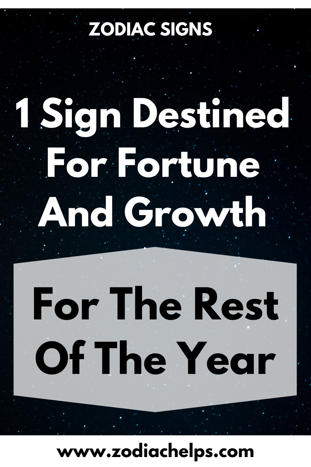 1 Sign Destined For Fortune And Growth For The Rest Of The Year