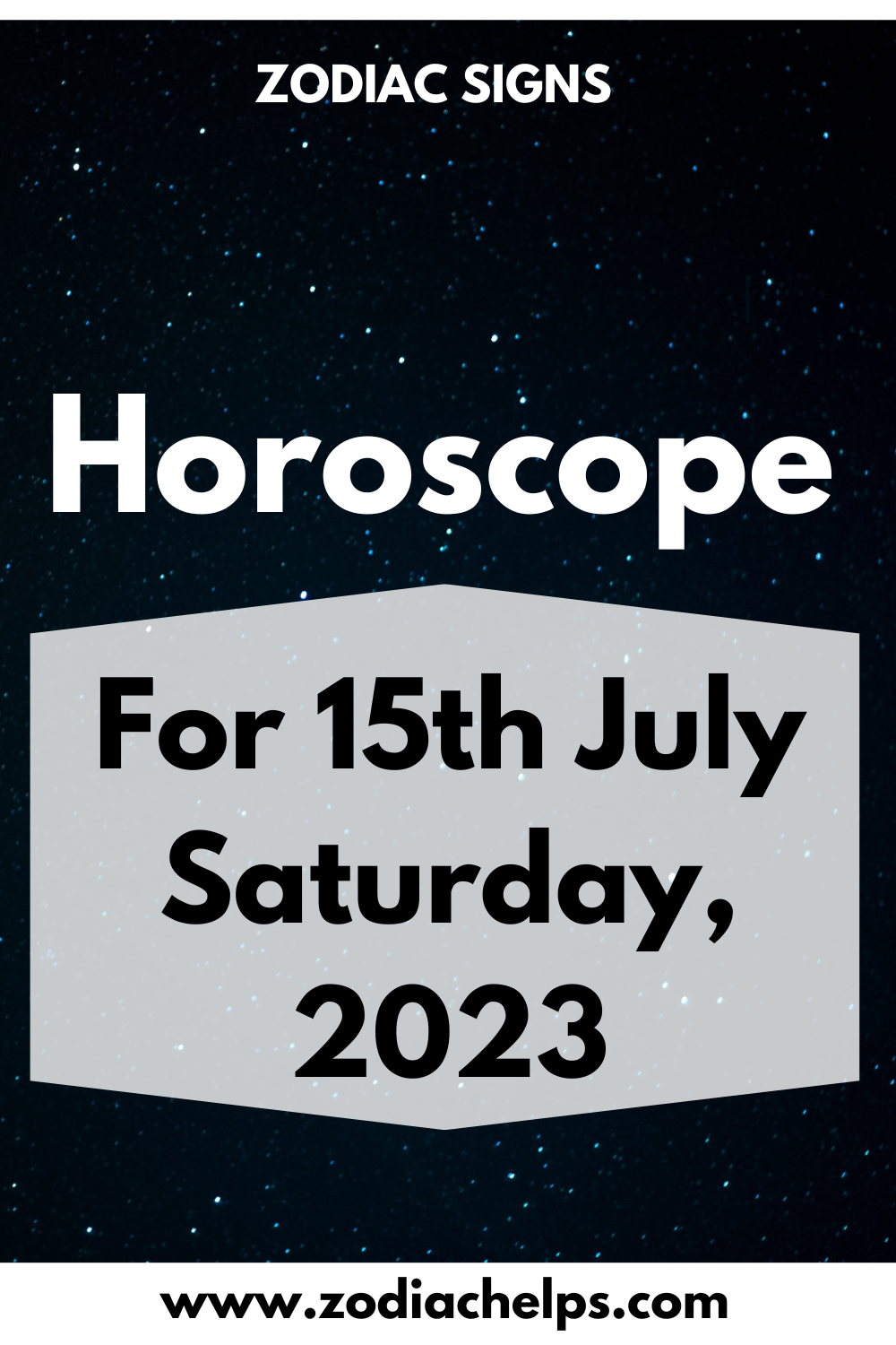 Horoscope for 15th July Saturday, 2023