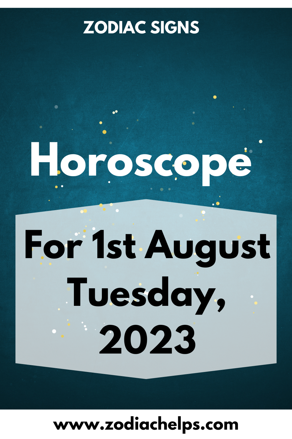 Horoscope for 1st August Tuesday, 2023
