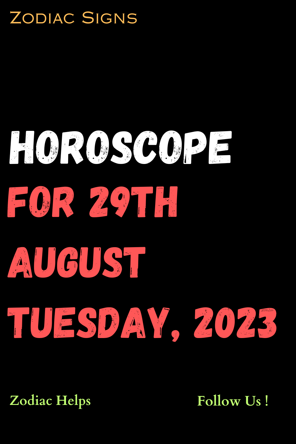 Horoscope for 29th August Tuesday, 2023