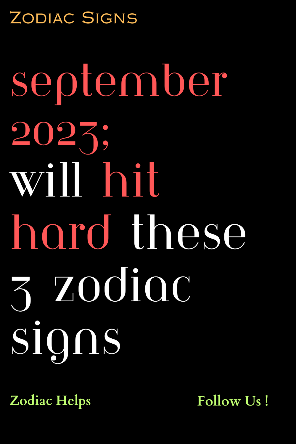 These 3 Zodiac Signs Will Feel the Effects of September 2023 Hard.