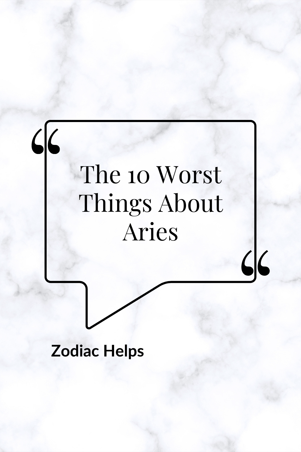 The 10 Worst Things About Aries