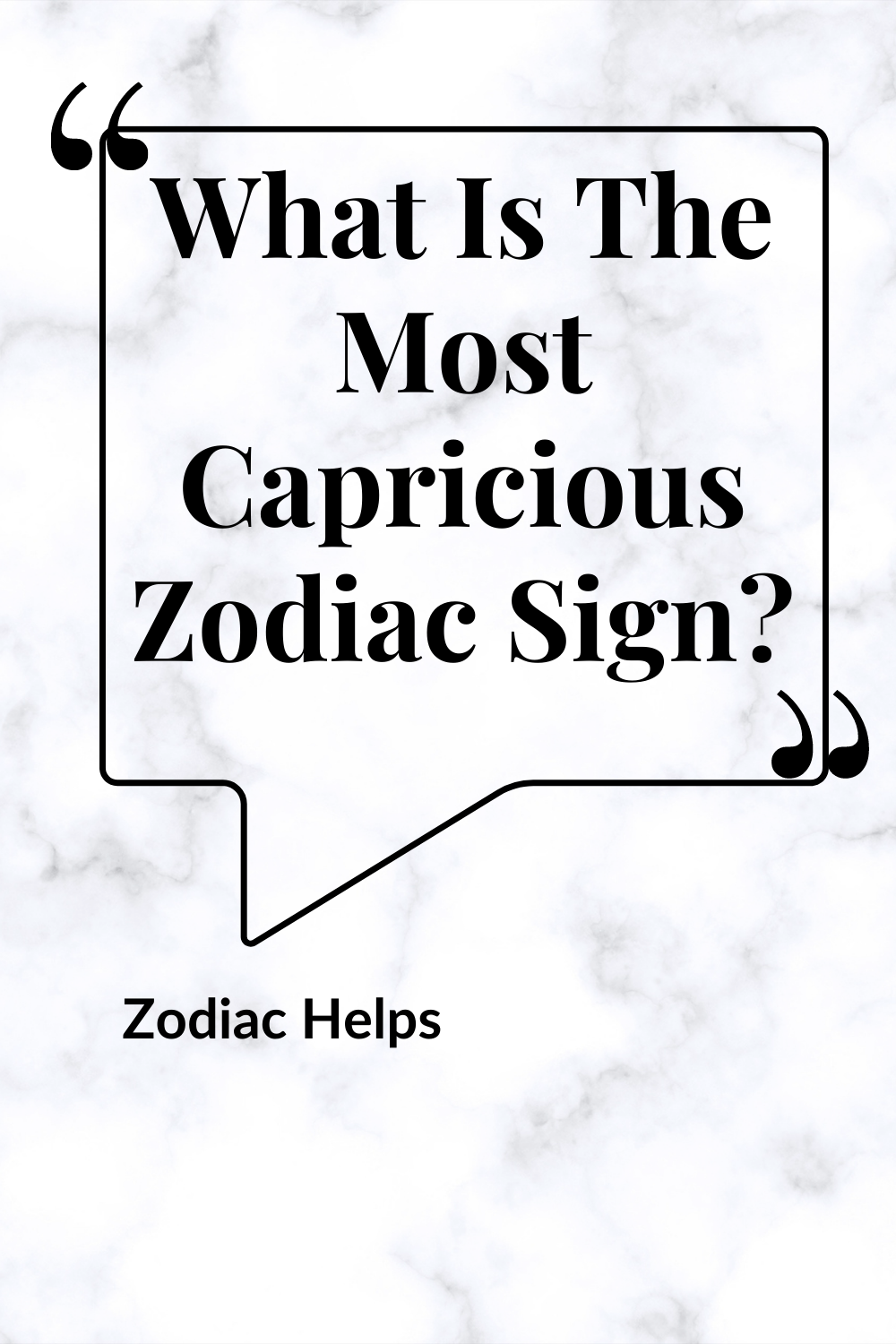 What Is The Most Capricious Zodiac Sign?