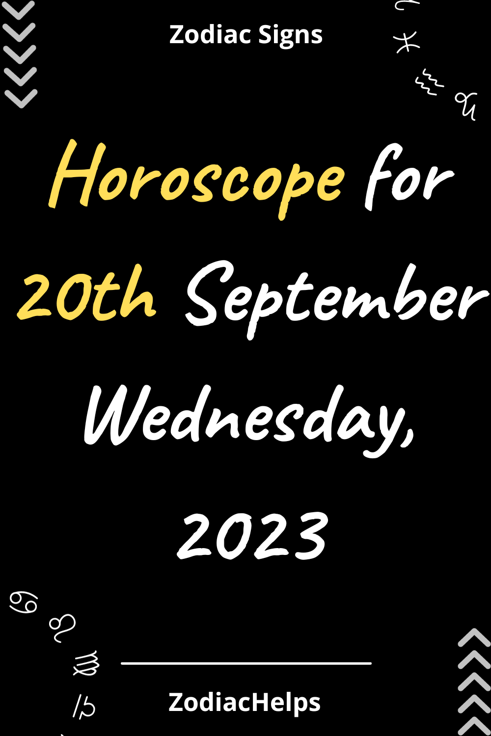 Horoscope for 20th September Wednesday, 2023