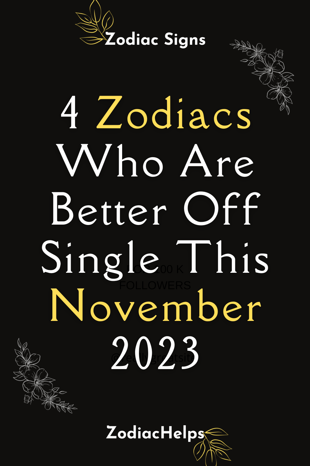 4 Zodiacs Who Are Better Off Single This November 2023