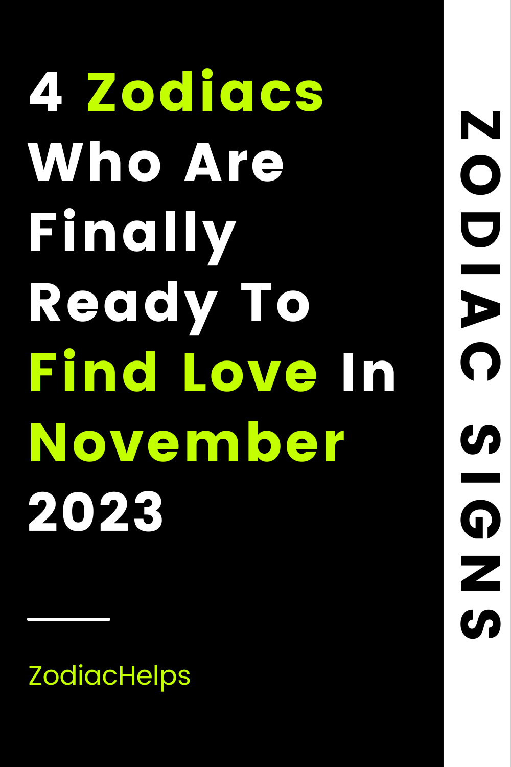 4 Zodiacs Who Are Finally Ready To Find Love In November 2023