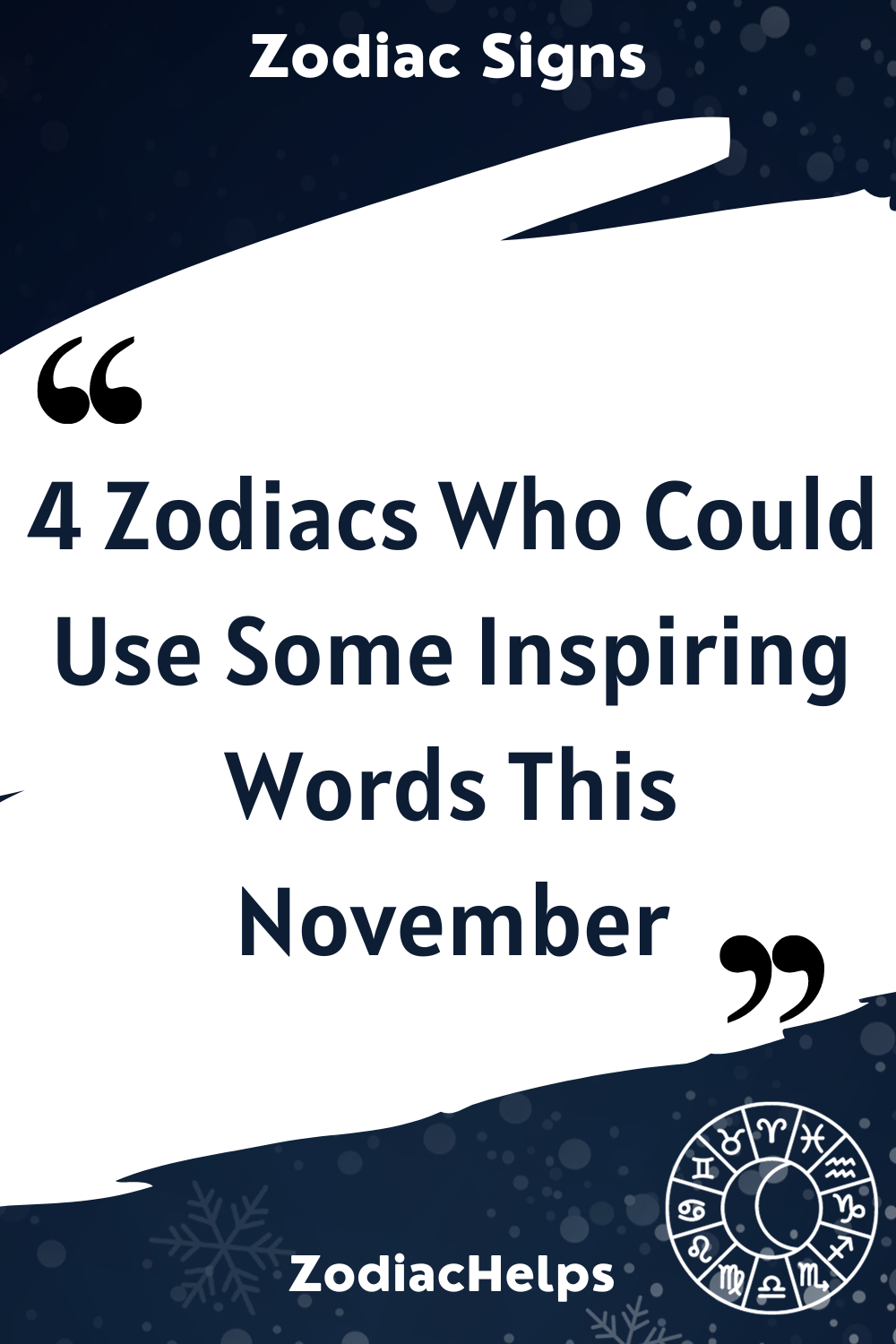 4 Zodiacs Who Could Use Some Inspiring Words This November
