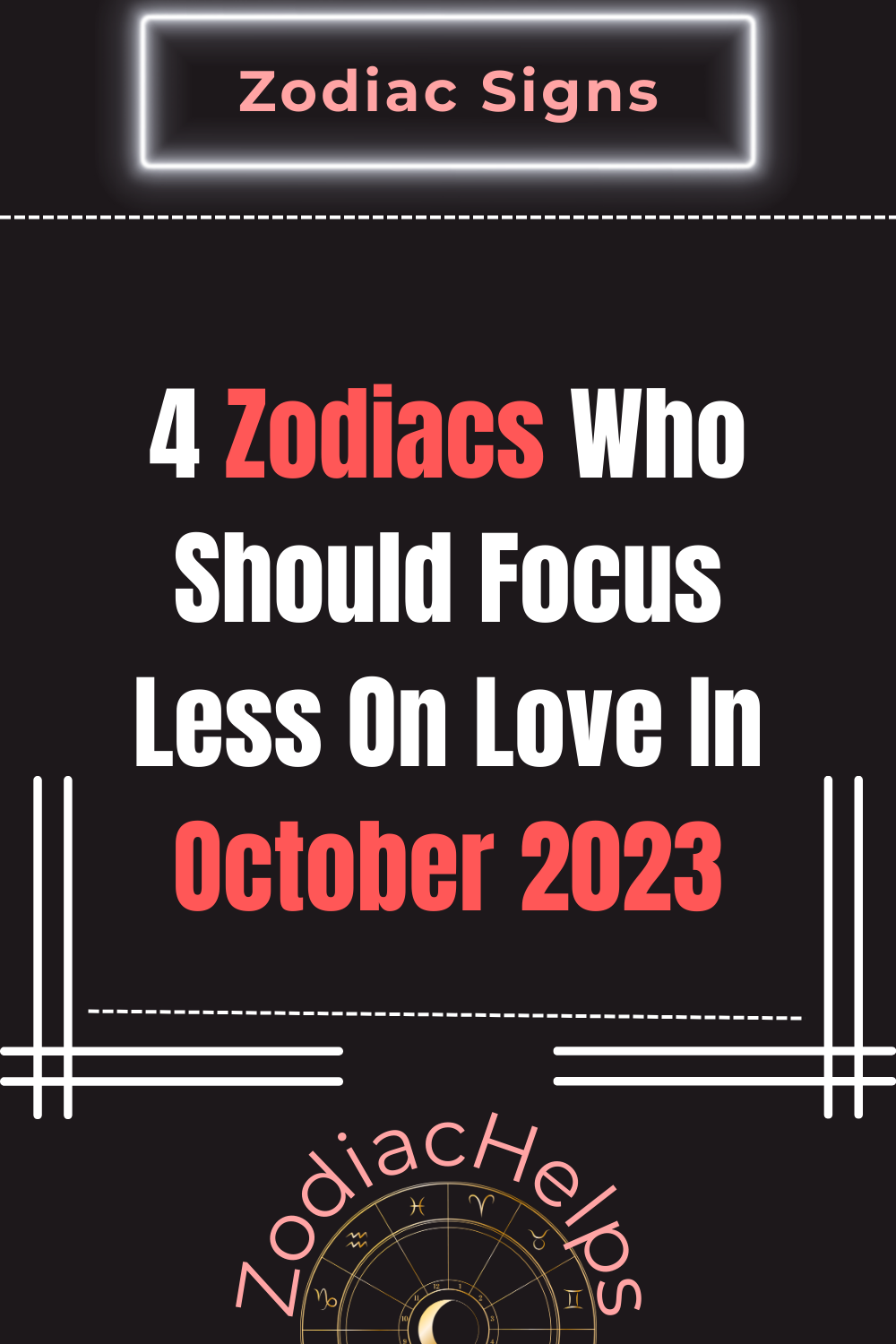 4 Zodiacs Who Should Focus Less On Love In October 2023
