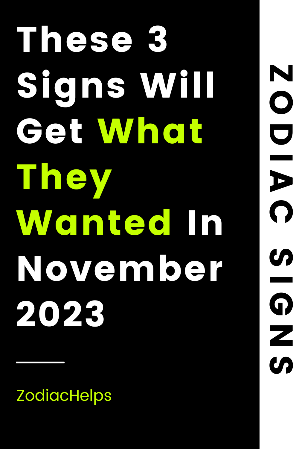 These 3 Signs Will Get What They Wanted In November 2023