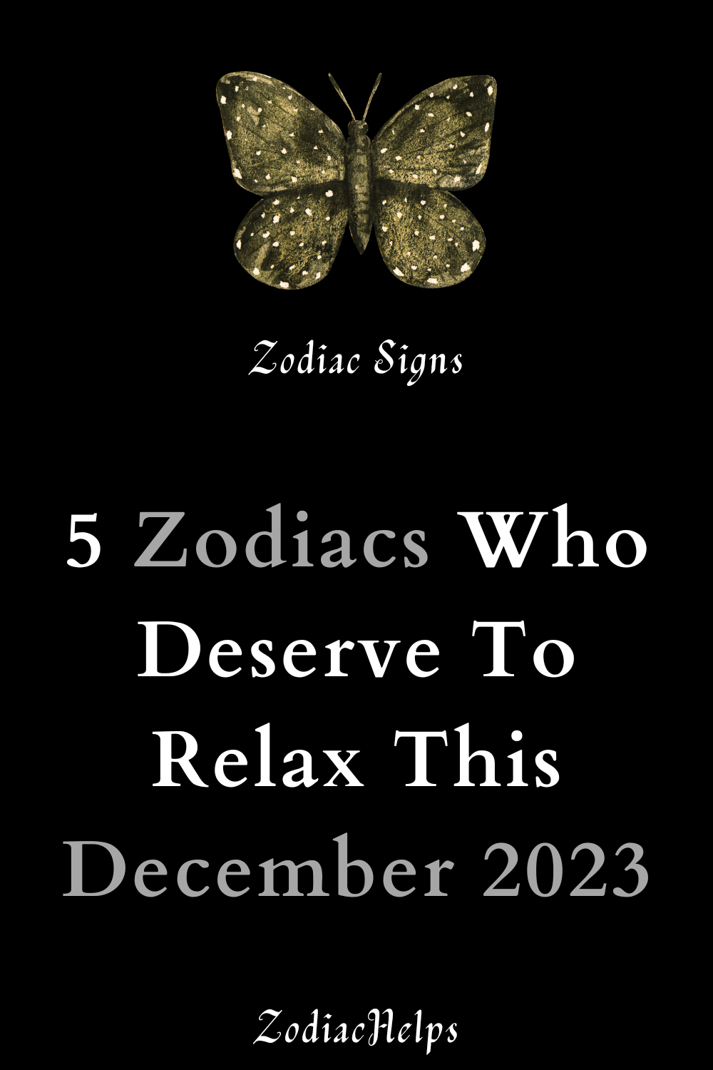 5 Zodiacs Who Deserve To Relax This December 2023