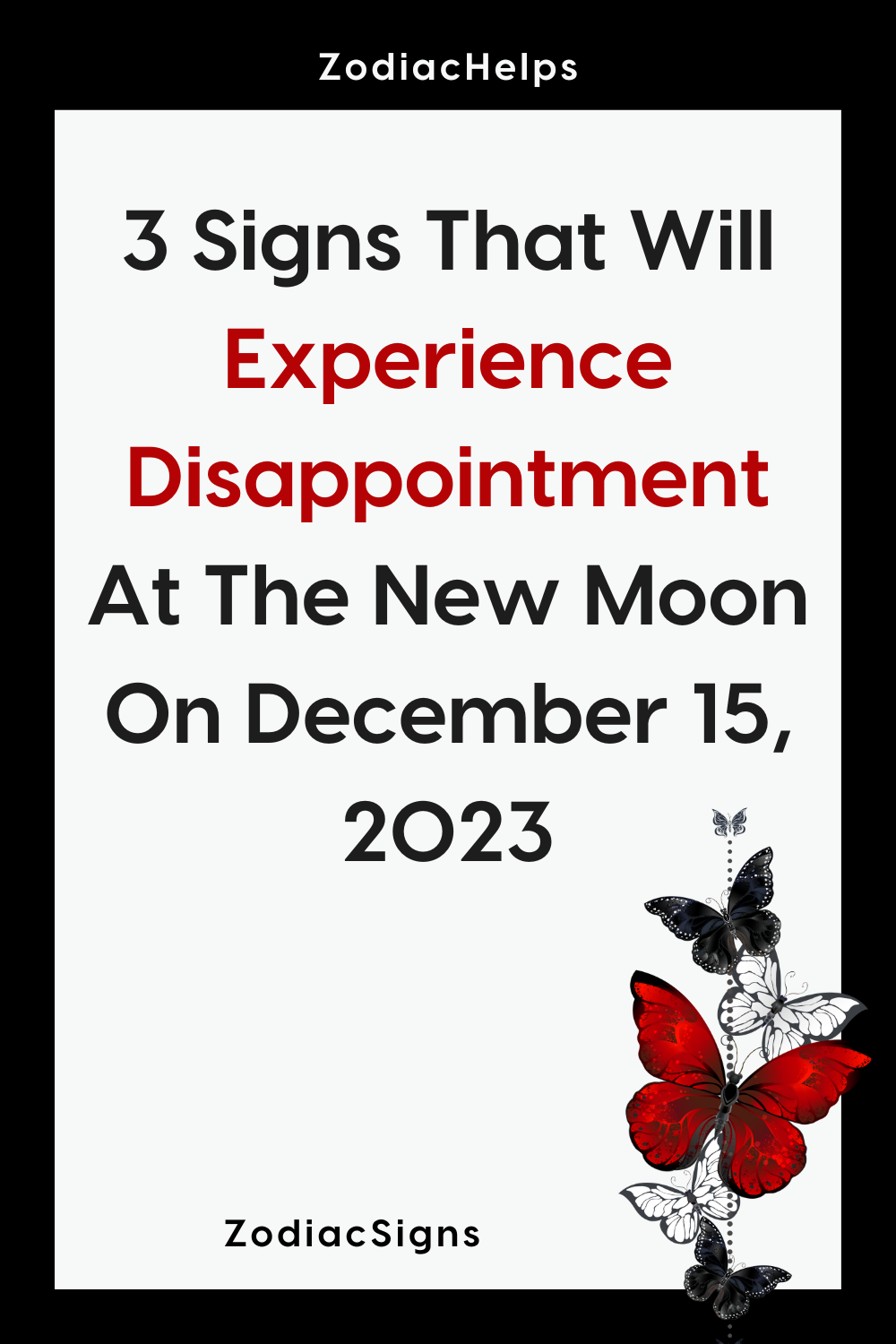 3 Signs That Will Experience Disappointment At The New Moon On December 15, 2023
