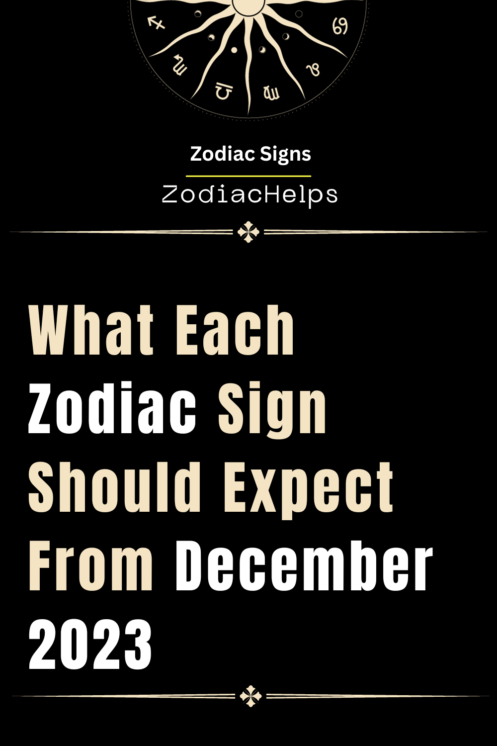 What Each Zodiac Sign Should Expect From December 2023