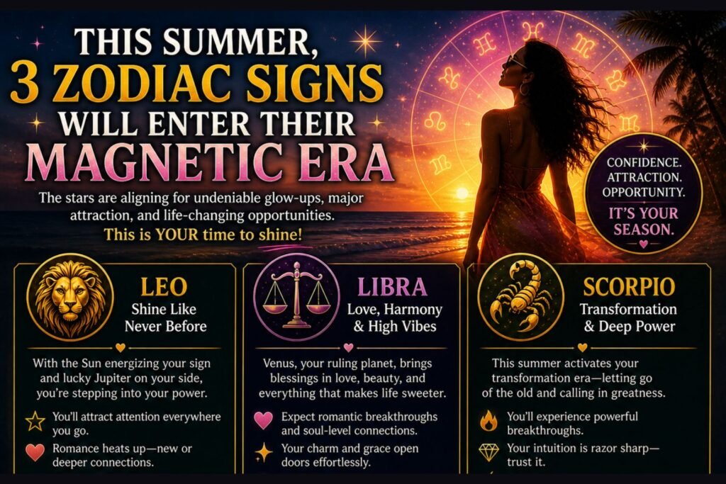 This Summer, 3 Zodiac Signs Will Enter Their Magnetic Era