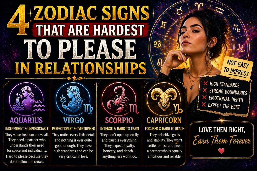4 Zodiac Signs That Are Hardest to Please in Relationships