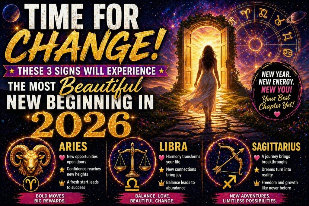 Time For Change_ These 3 Signs Will Experience The Most Beautiful New Beginning In 2026