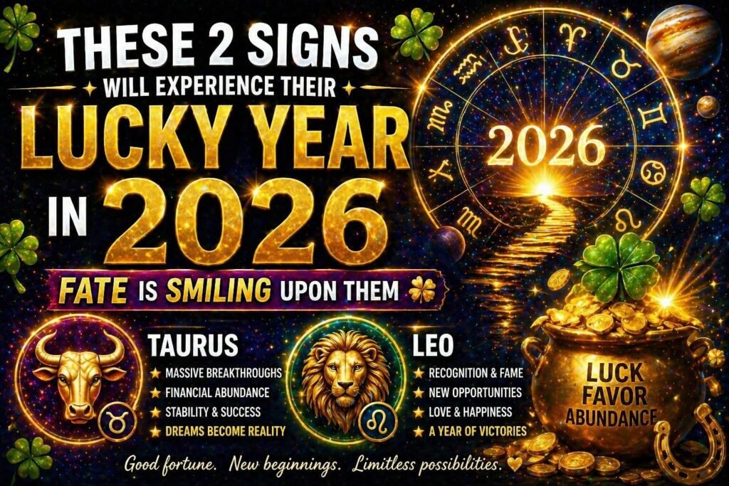 These 2 Signs Will Experience Their Lucky Year In 2026 Fate Is Smiling Upon Them