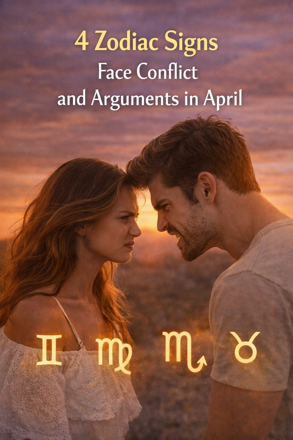4 Zodiac Signs Face Conflict and Arguments in April