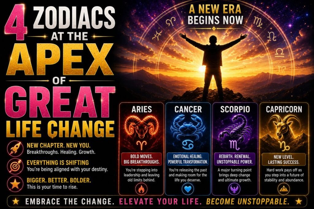 4 Zodiacs At The Apex Of Great Life Change