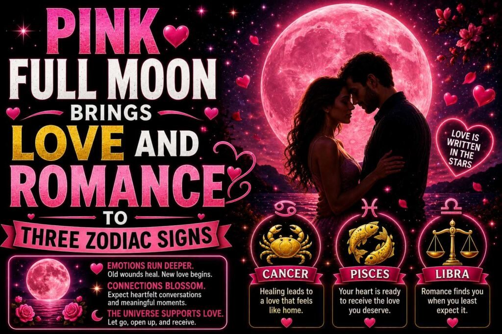 Pink Full Moon Brings Love And Romance To Three Zodiac Signs