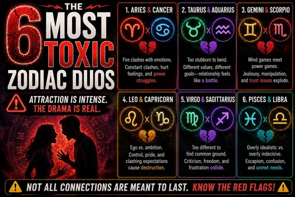 The 6 Most Toxic Zodiac Duos