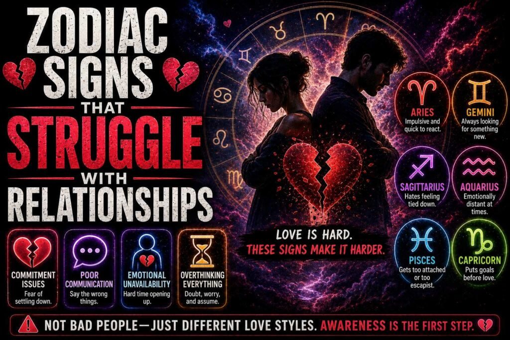 Zodiac Signs That Struggle With Relationships