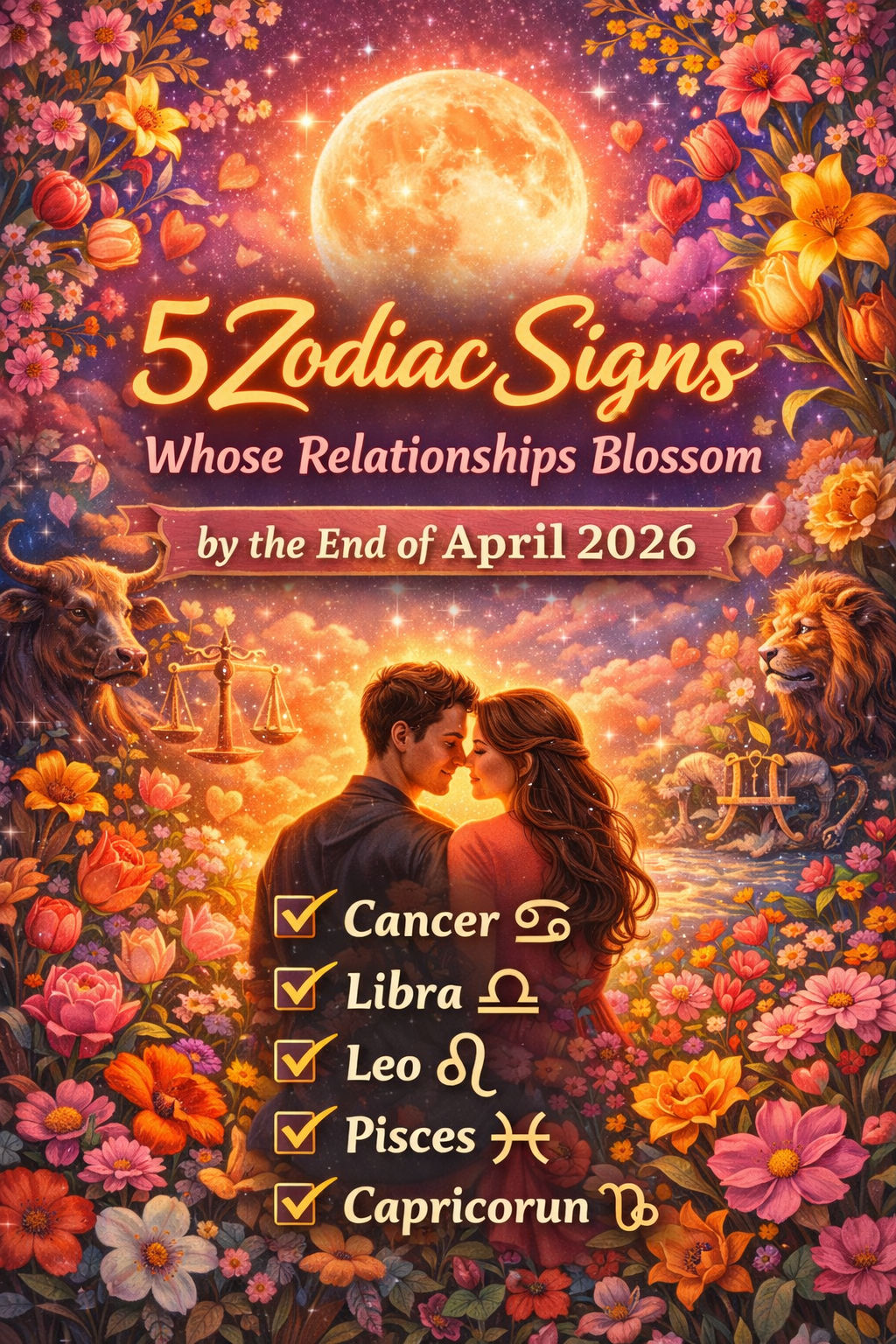 5 Zodiac Signs Whose Relationships Blossom by the End of April 2026