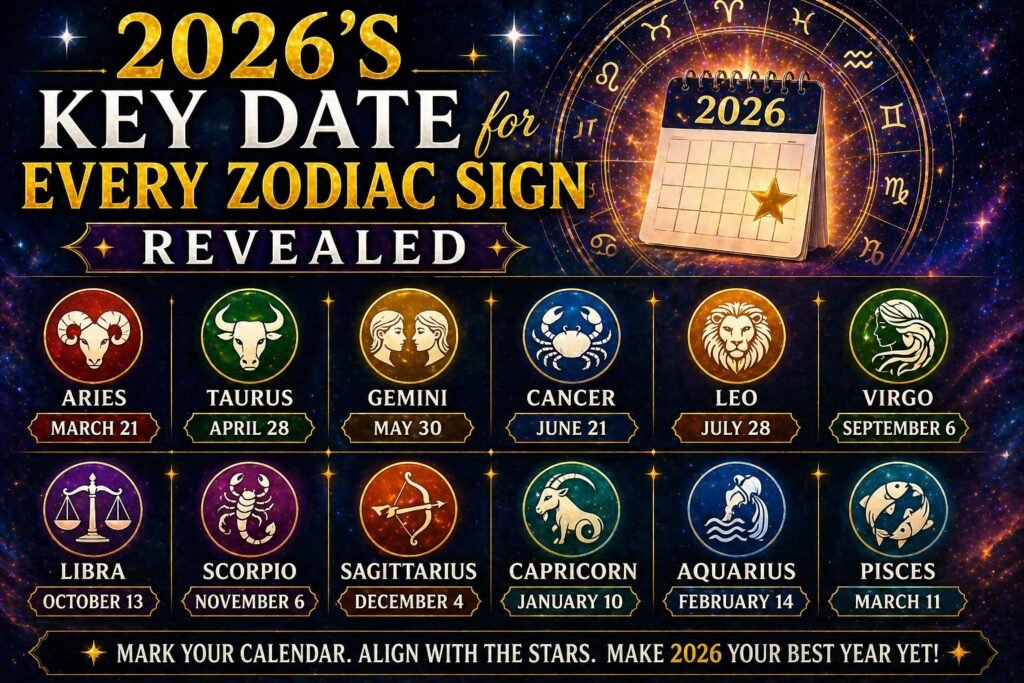 2026’s Key Date for Every Zodiac Sign Revealed
