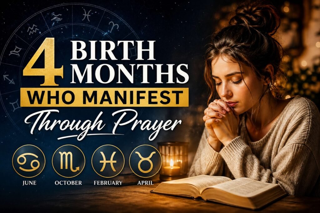 4 Birth Months Who Manifest Through Prayer