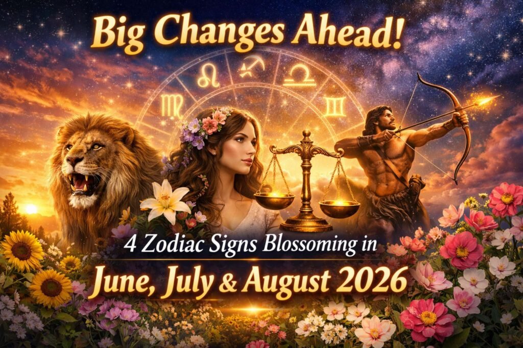 4 Zodiac Signs Blossoming in June, July & August 2026