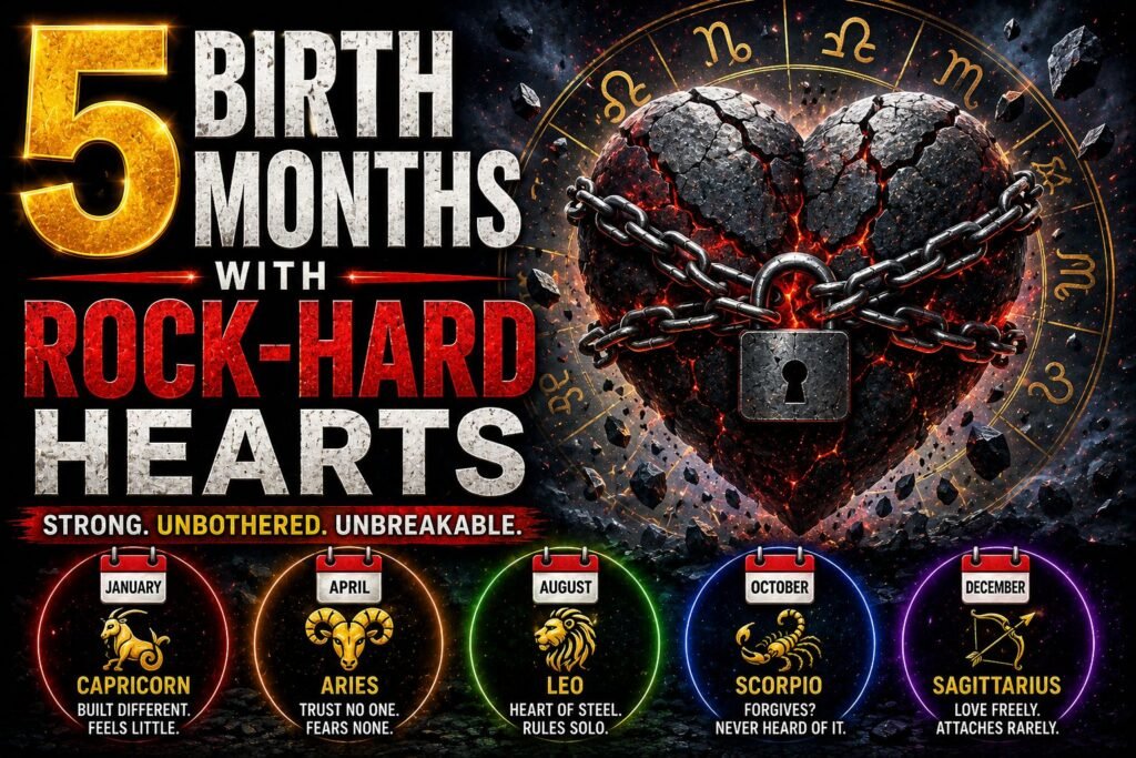 5 Birth Months With Rock-Hard Hearts