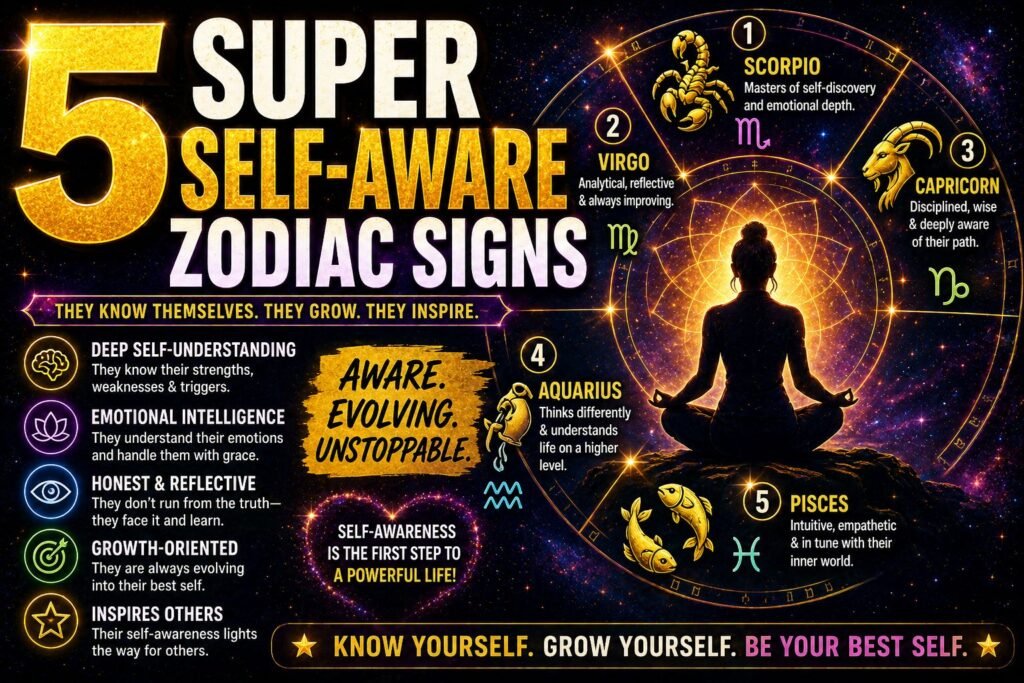 5 Super Self-Aware Zodiac Signs