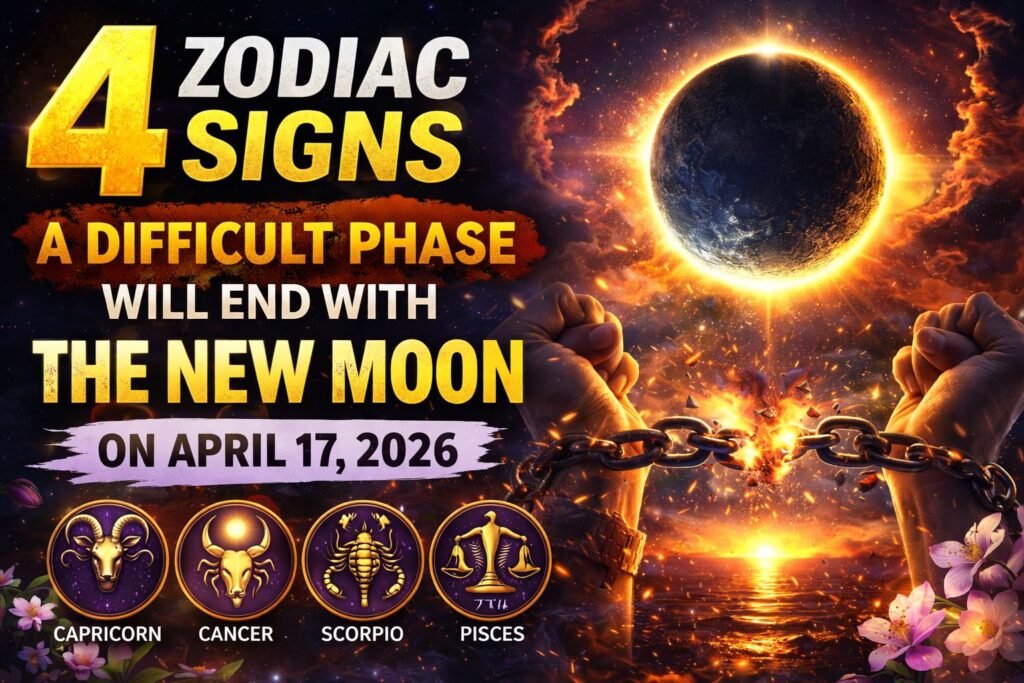 For 4 Zodiac Signs, a Difficult Phase Will End With the New Moon on April 17, 2026
