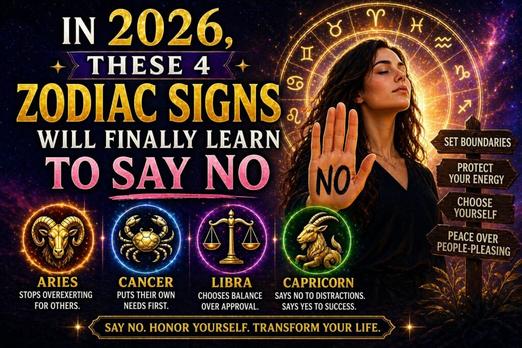 In 2026, These 4 Zodiac Signs Will Finally Learn to Say No