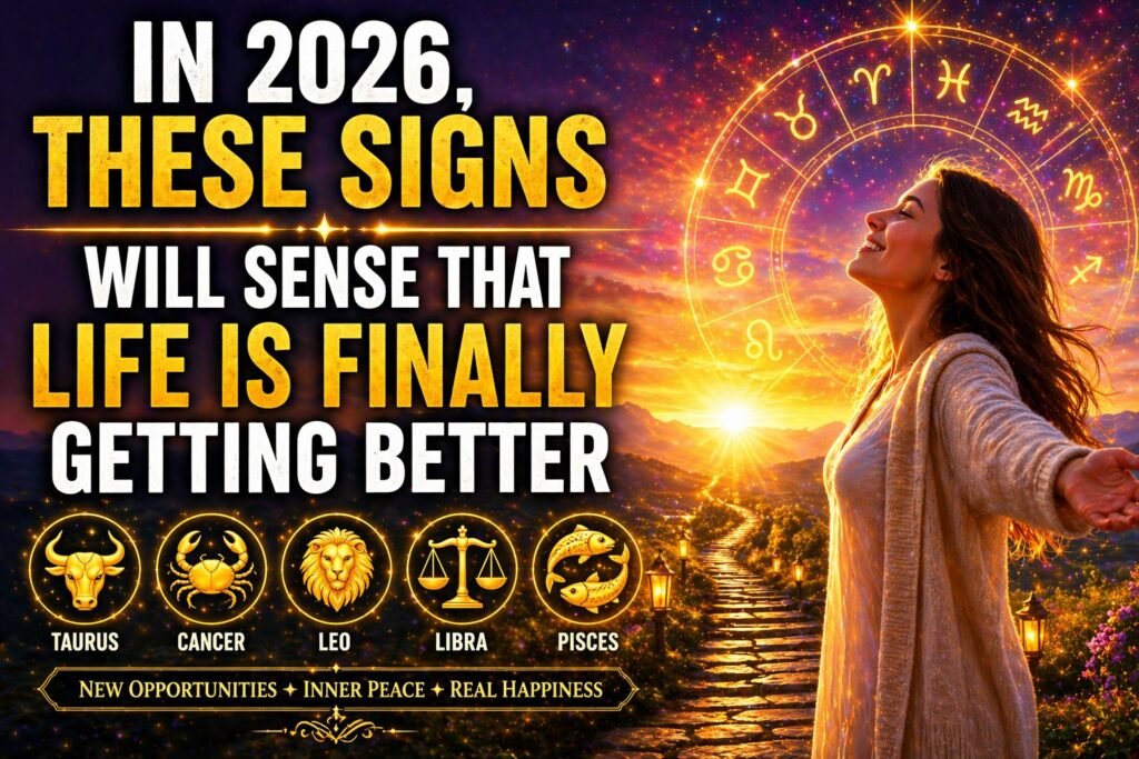 In 2026, These Signs Will Sense That Life Is Finally Getting Better