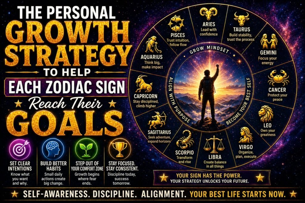 The Personal Growth Strategy To Help Each Zodiac Sign Reach Their Goals