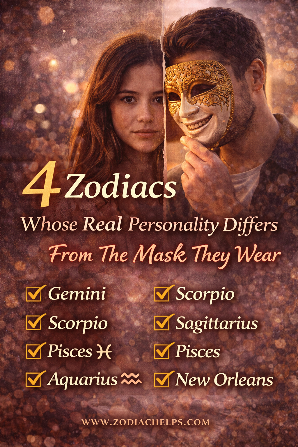 4 Zodiacs Whose Real Personality Differs From The Mask They Wear