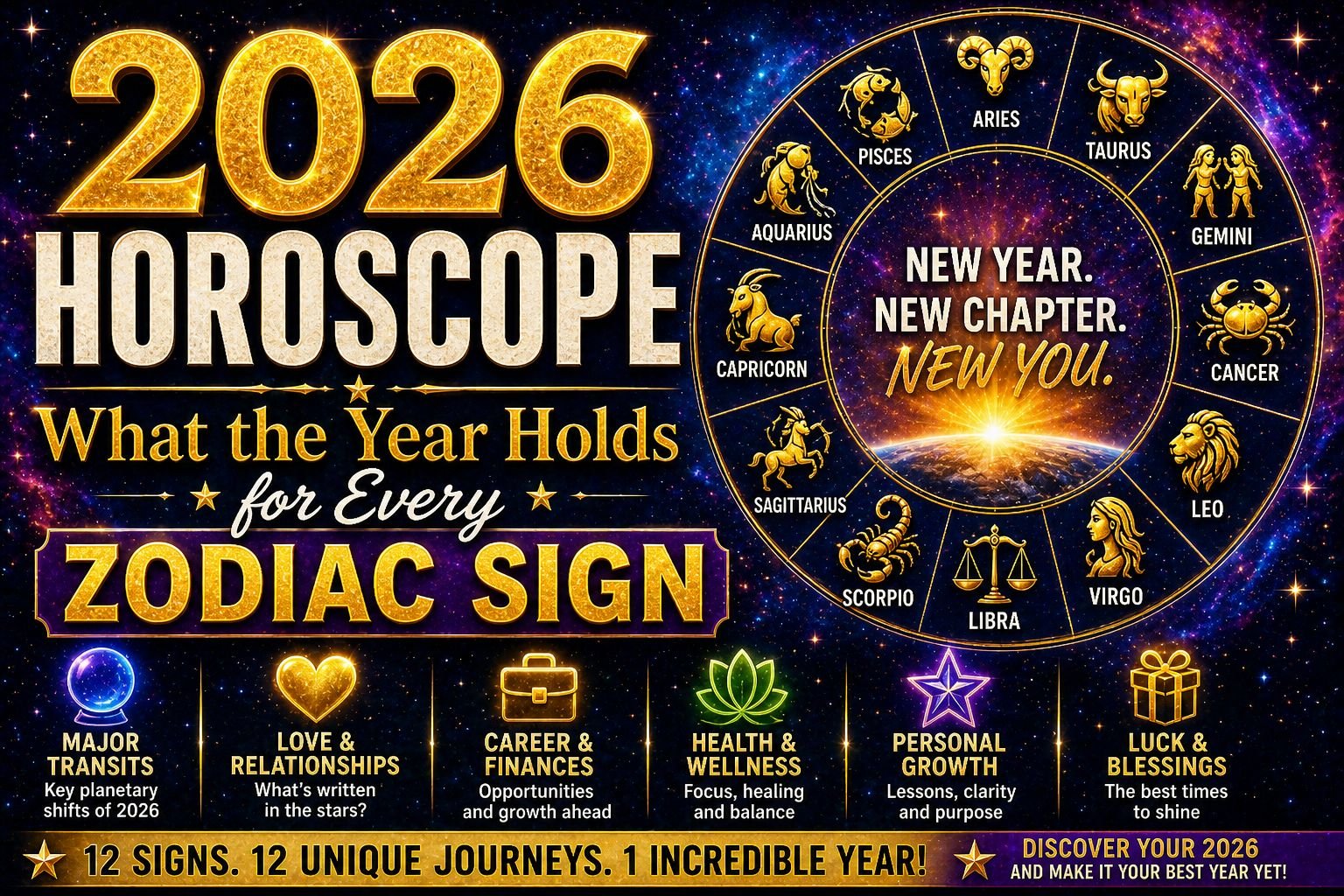 2026 HOROSCOPE What the Year Holds for Every Zodiac Sign