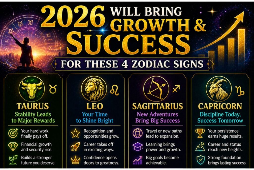 2026 Will Bring Growth and Success for These 4 Zodiac Signs