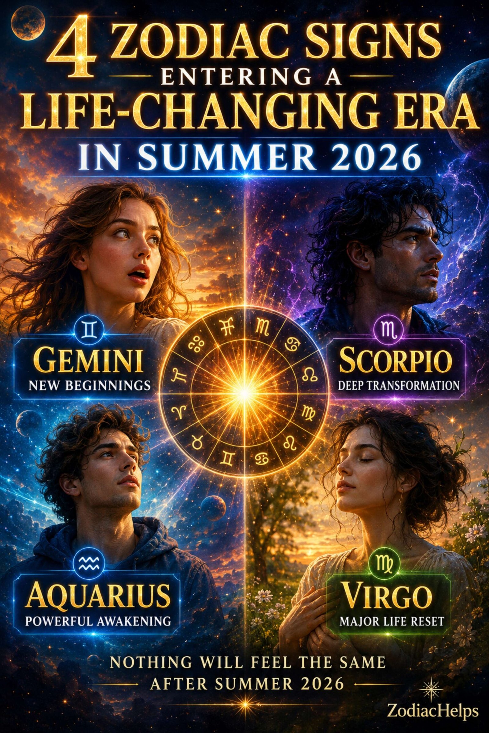 4 ZODIAC SIGNS ENTERING A LIFE-CHANGING ERA IN SUMMER 2026