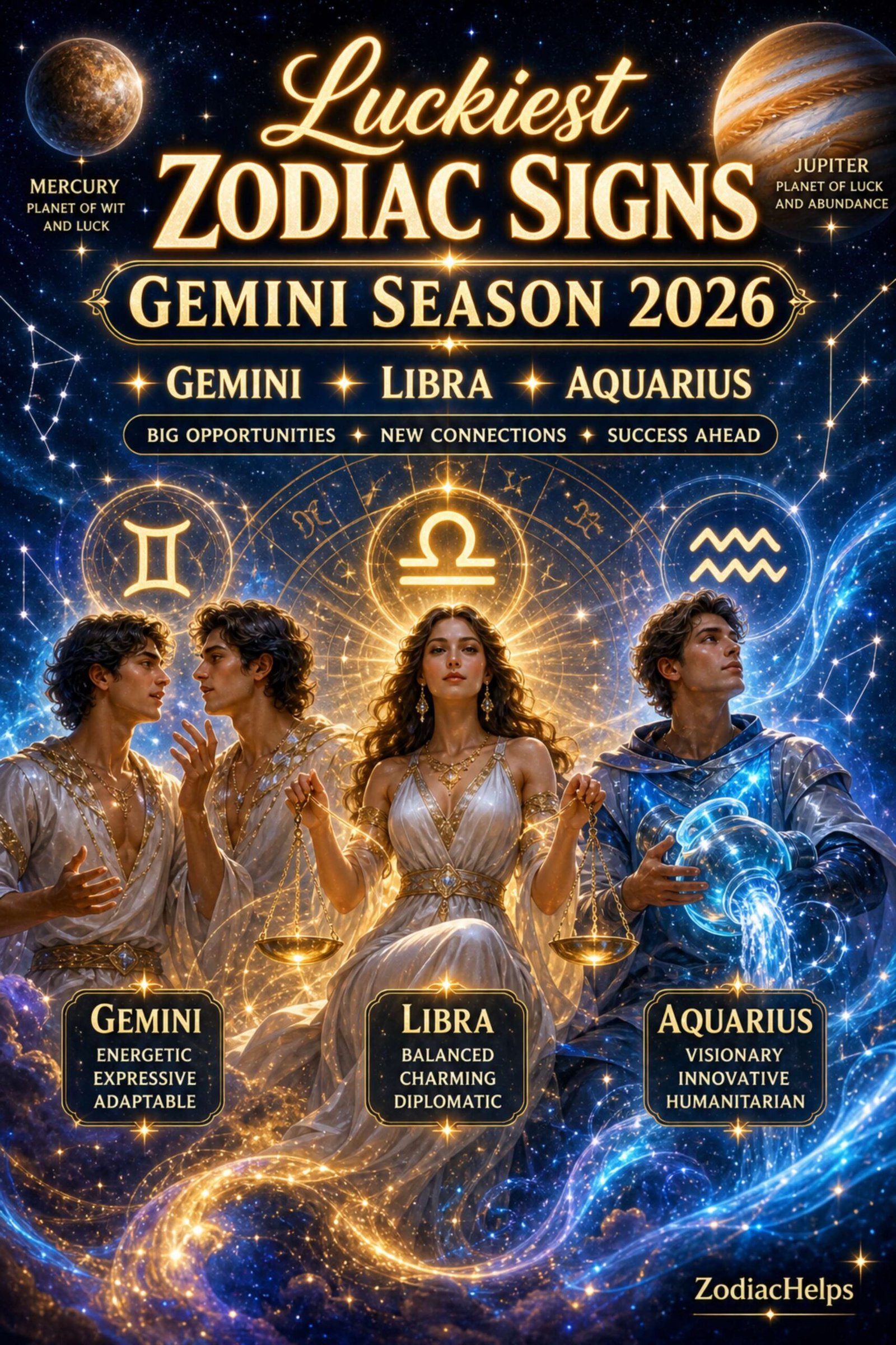 Luckiest Zodiac Signs Gemini Season 2026